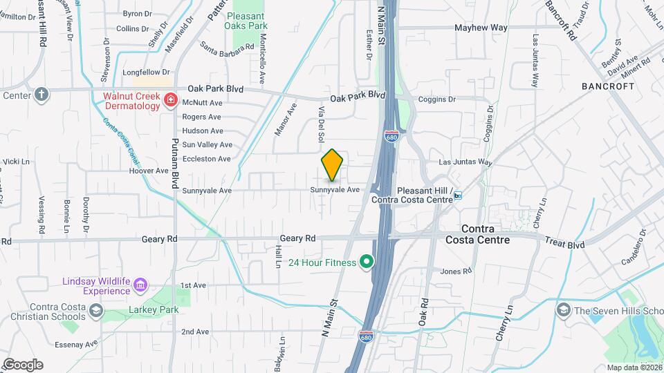 1564 Sunnyvale Ave Map and Location Details