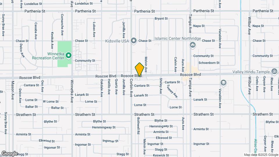 19654 Roscoe Blvd Map and Location Details