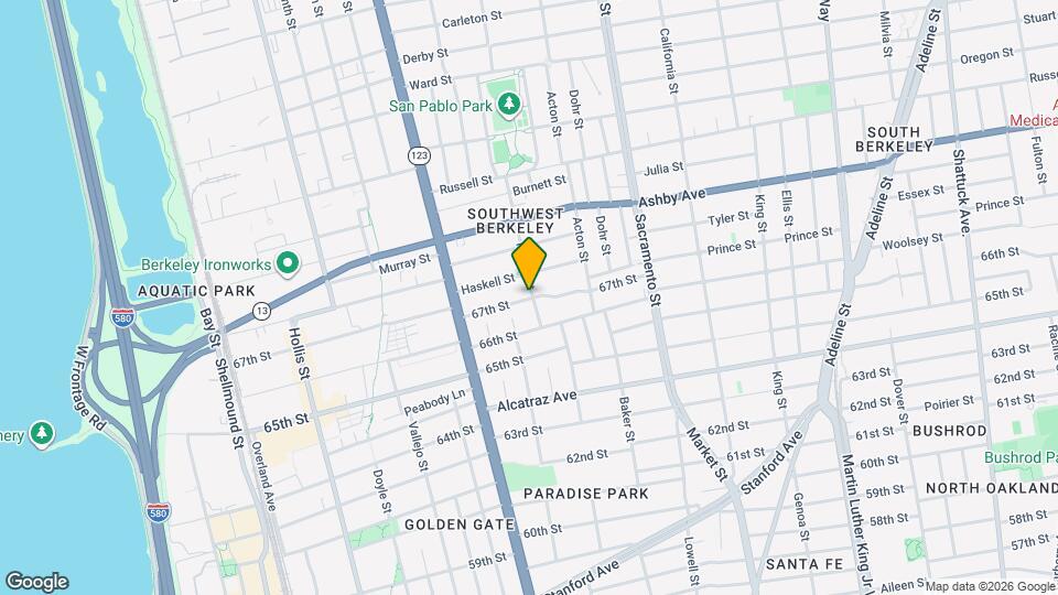 1258 67th St Map and Location Details