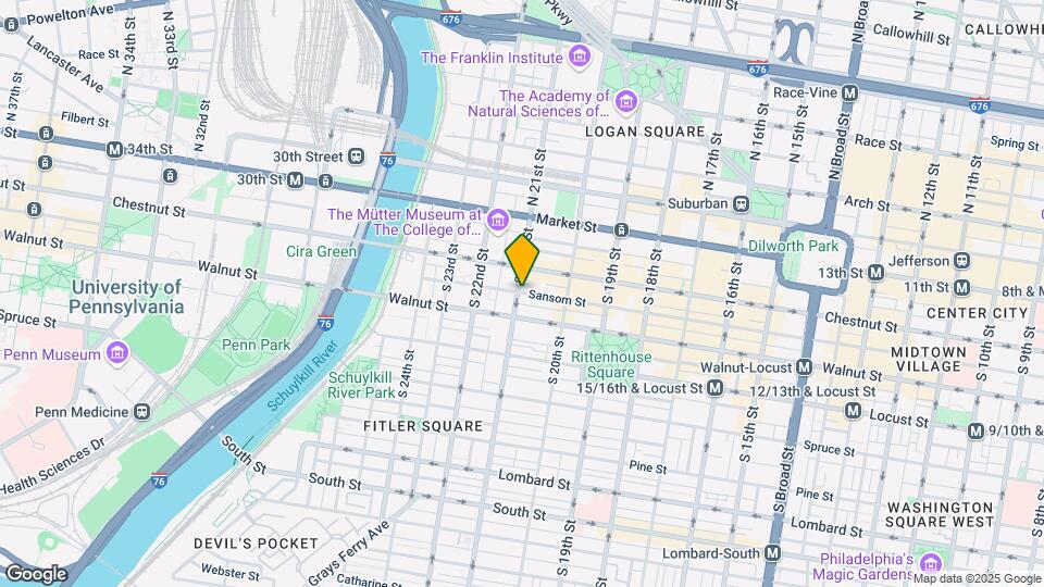 111 S 21st St Map and Location Details