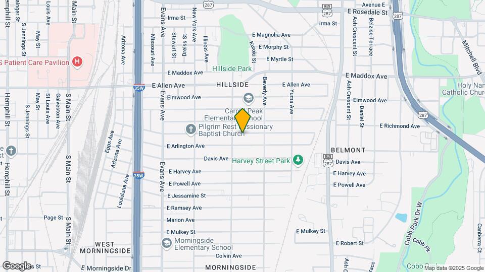 1216 E Baltimore Ave Mapa y Detalles de la Ubicación