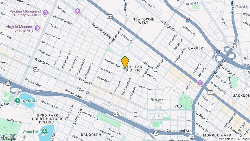 1627 Hanover Ave Map and Location Details