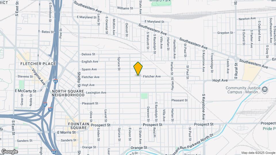 1643 Fletcher Ave Map and Location Details