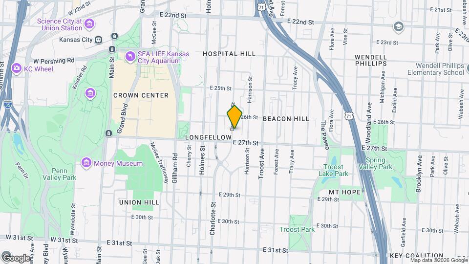 2629 Campbell St Map and Location Details