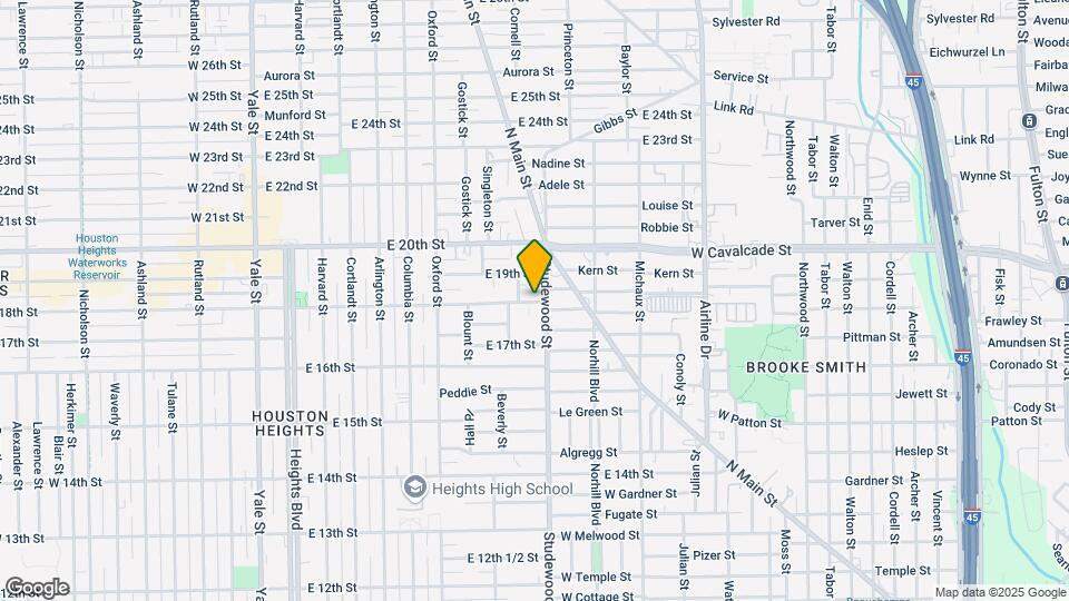 747 E 18th St Map and Location Details