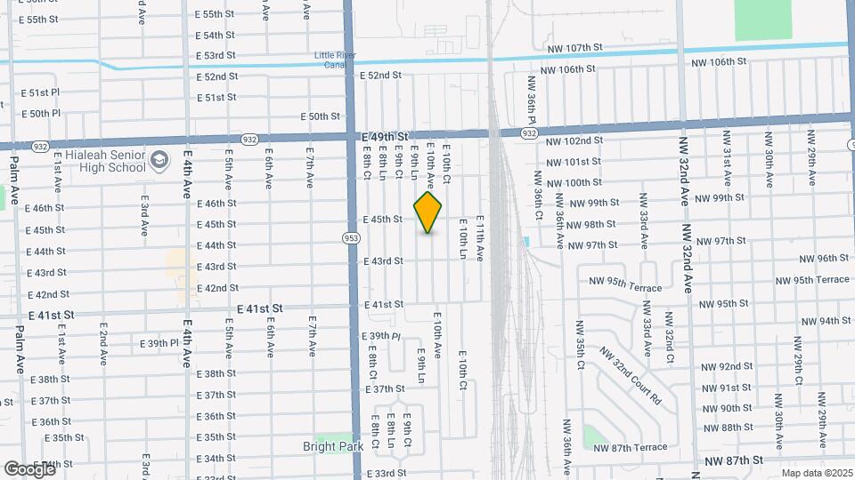 4374 E 10th Ave Map and Location Details