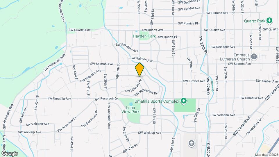 3405 SW Hillcrest Dr Map and Location Details