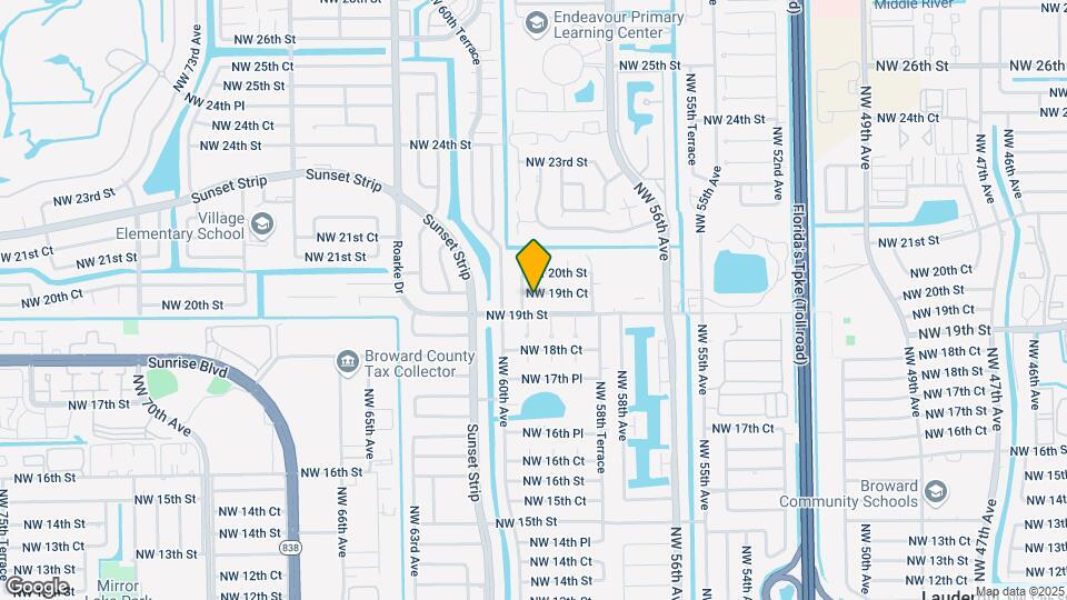 5950 NW 19th Ct Map and Location Details