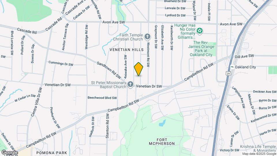 1453 Lockwood Dr SW Map and Location Details