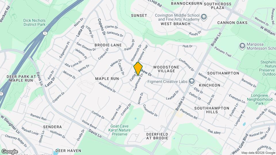 8102 Treehouse Ln Map and Location Details