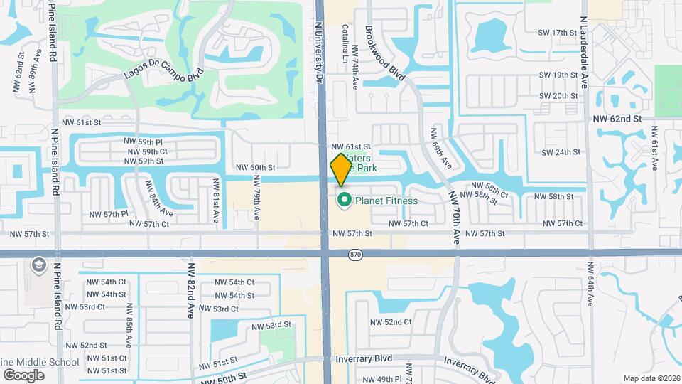 7505 NW 58th St Map and Location Details