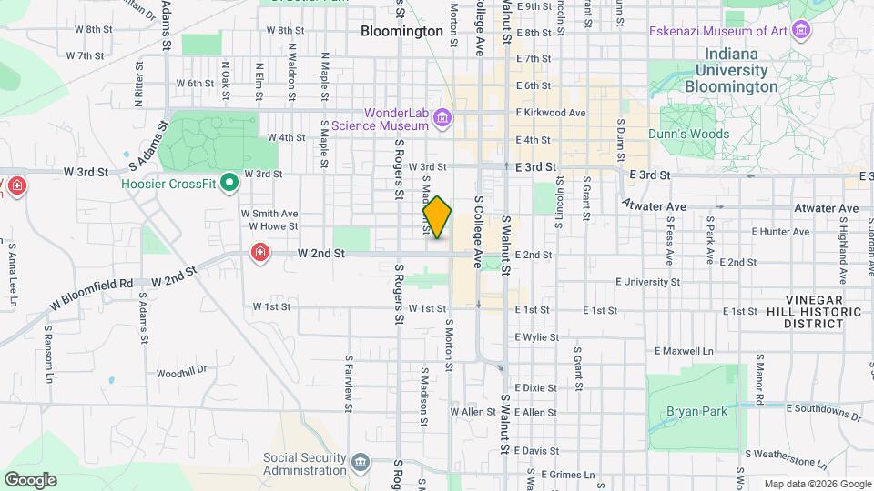 314 W 2nd St Map and Location Details