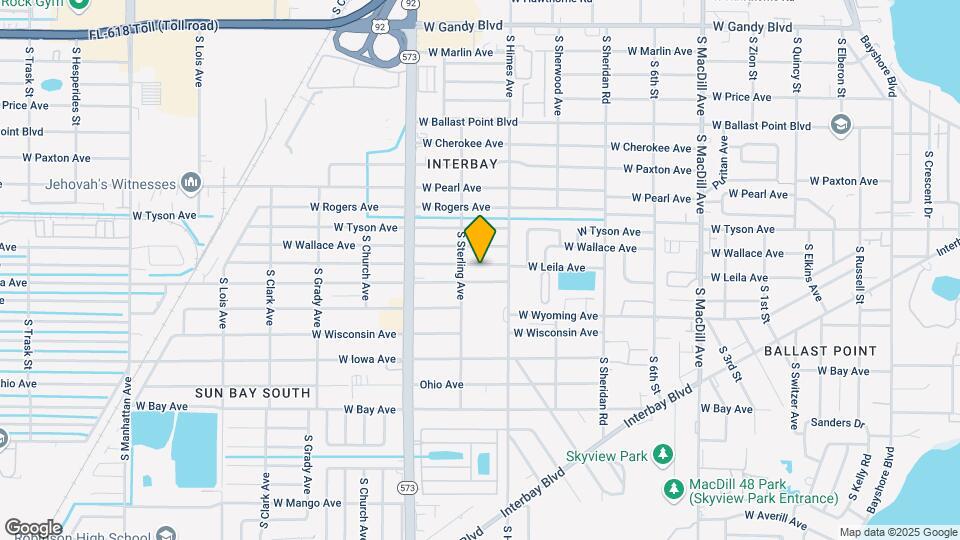 3612 W Leila Ave Map and Location Details