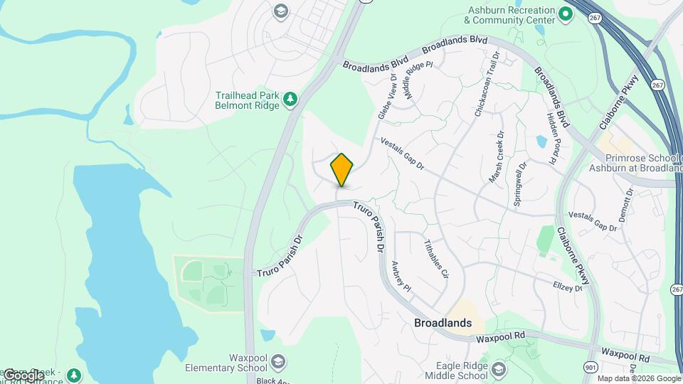 21424 Glebe View Dr Map and Location Details