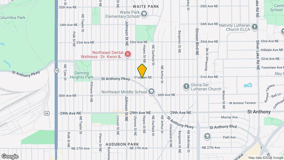 3054 Hayes St NE Map and Location Details