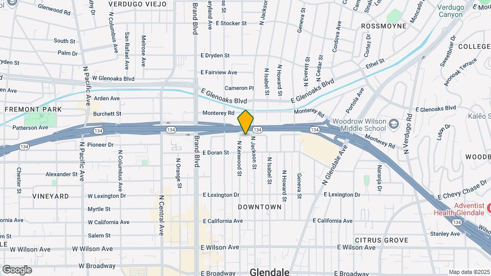 620 N Kenwood St Map and Location Details