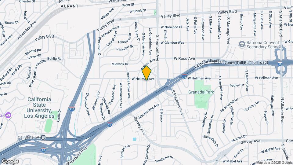 2131 La Paloma Ave, Unit B Map and Location Details