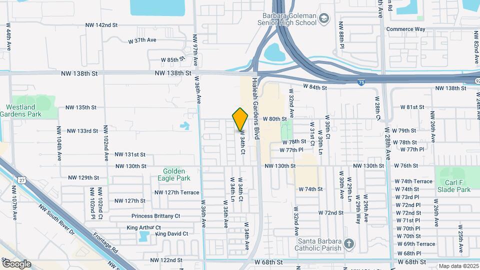 7868 W 34th Ct Map and Location Details