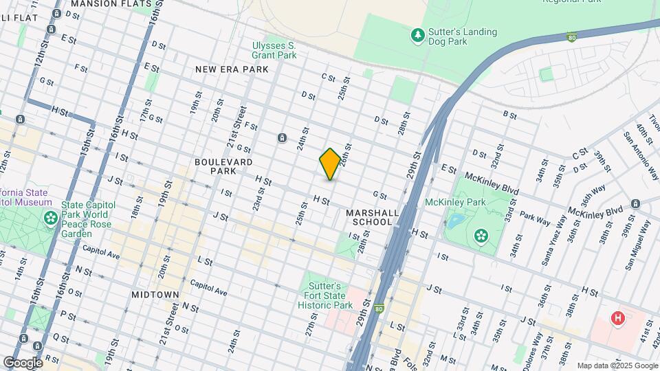 2526 G St Map and Location Details