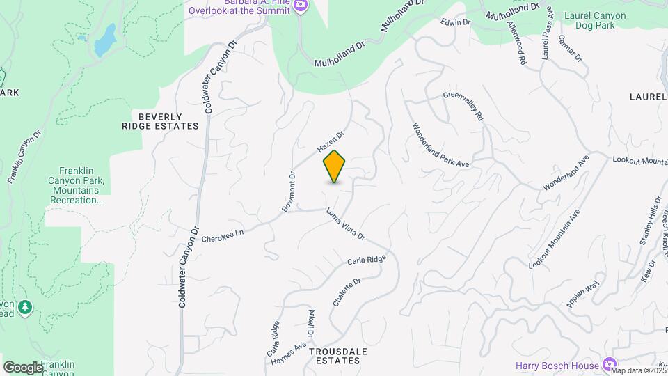 8900 Alto Cedro Dr Map and Location Details