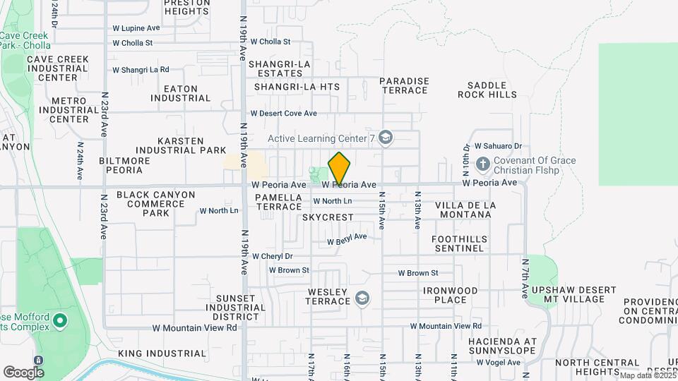 1567 W Peoria Ave Map and Location Details