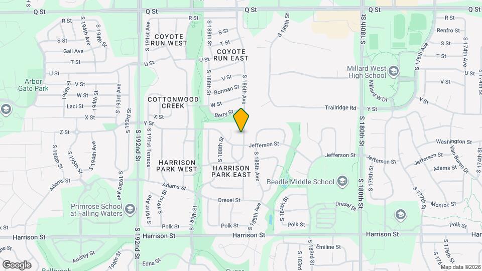 5964 S 186th Ave Map and Location Details