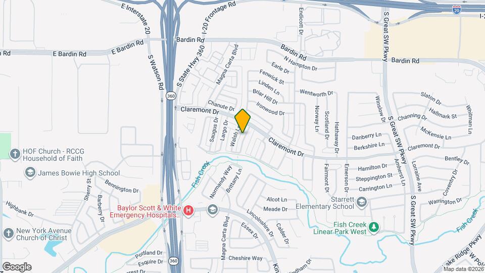 4327 Allegro Ln Map and Location Details