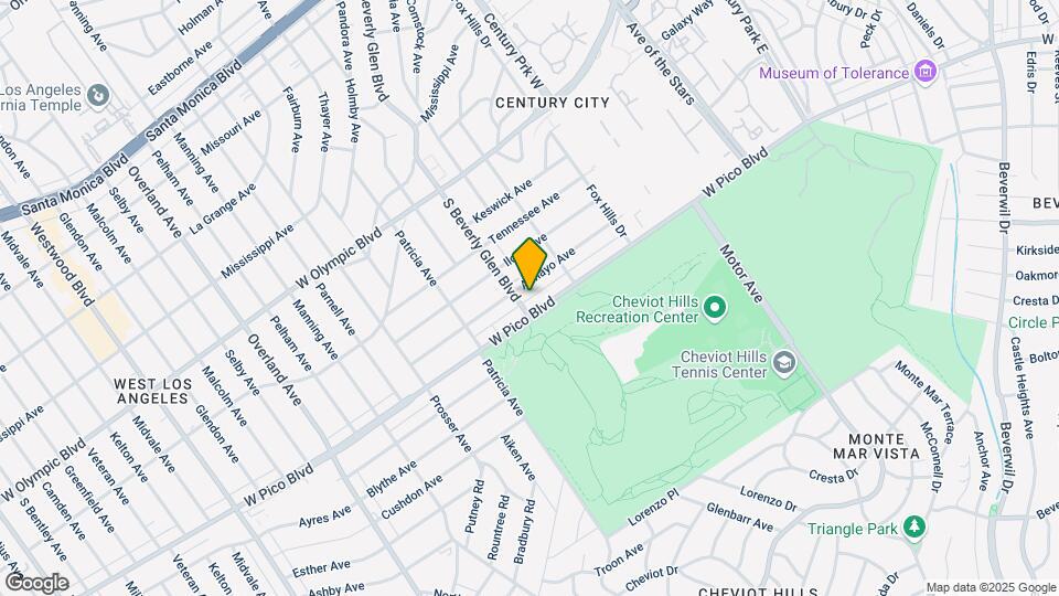 2372-2374 S Beverly Glen Blvd Map and Location Details