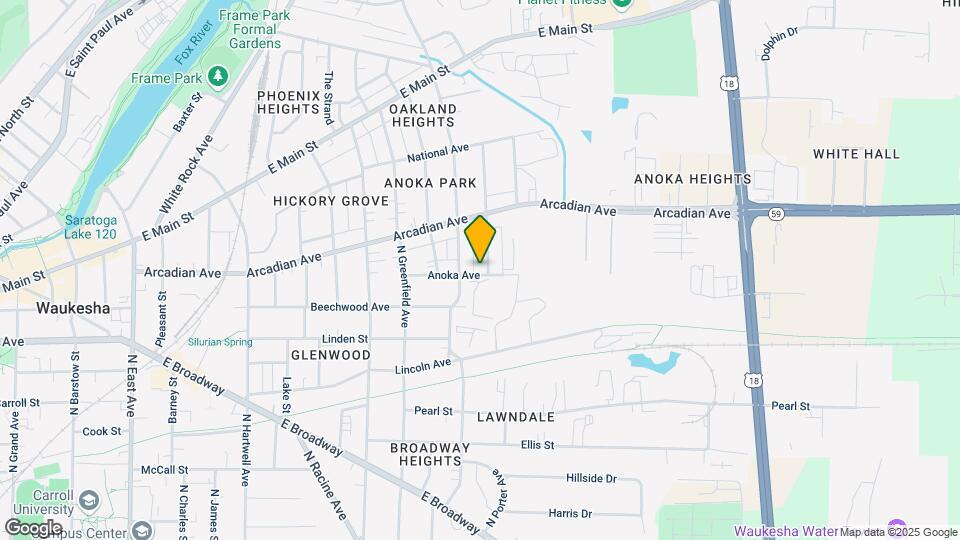 834 Harding Ave Map and Location Details