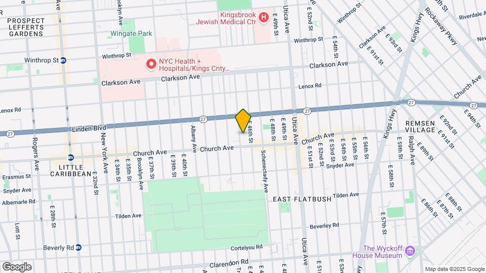 389 E 45th St Map and Location Details