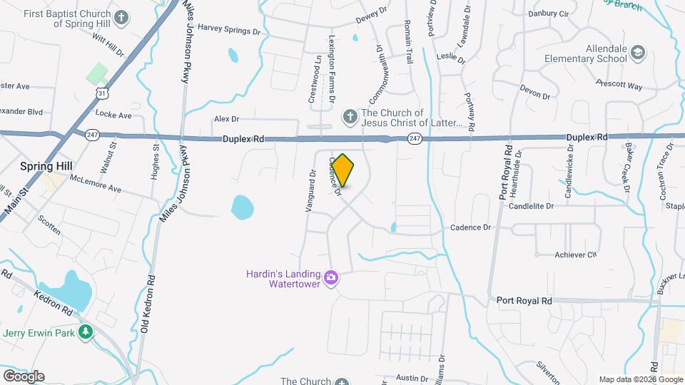 4019 Cadence Dr Map and Location Details