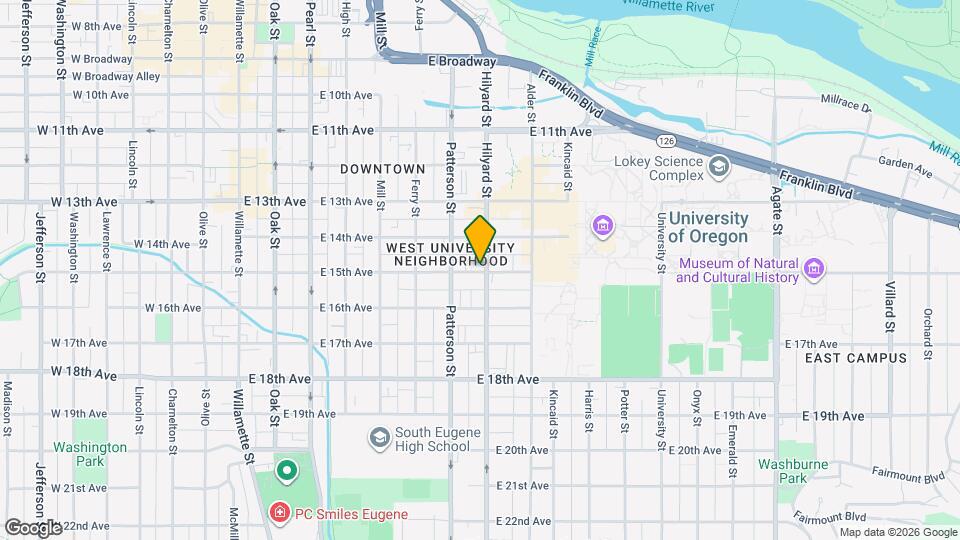 609 E 15th Ave Map and Location Details