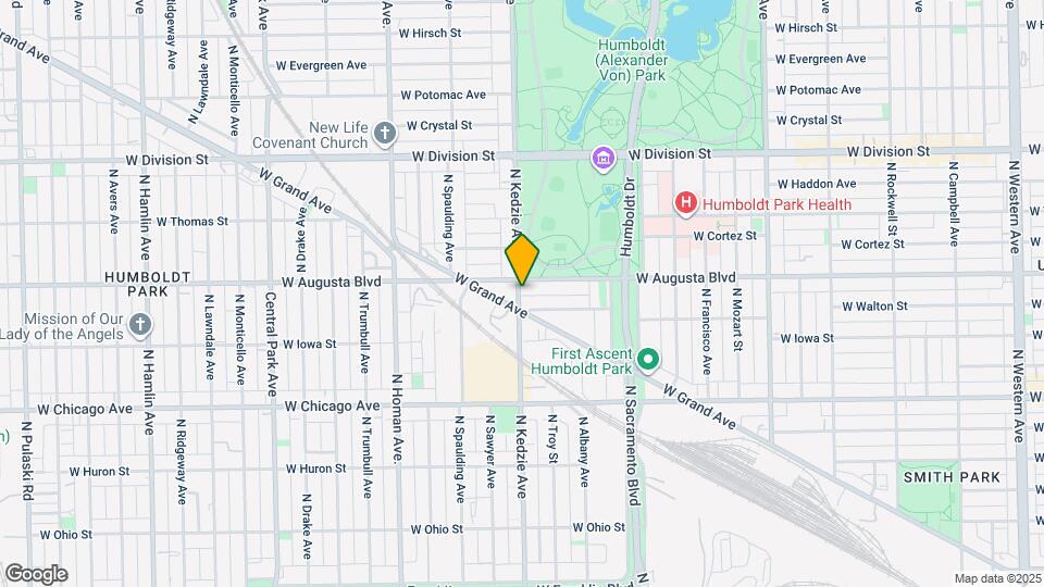 947 N Kedzie Ave, Unit 1 Map and Location Details