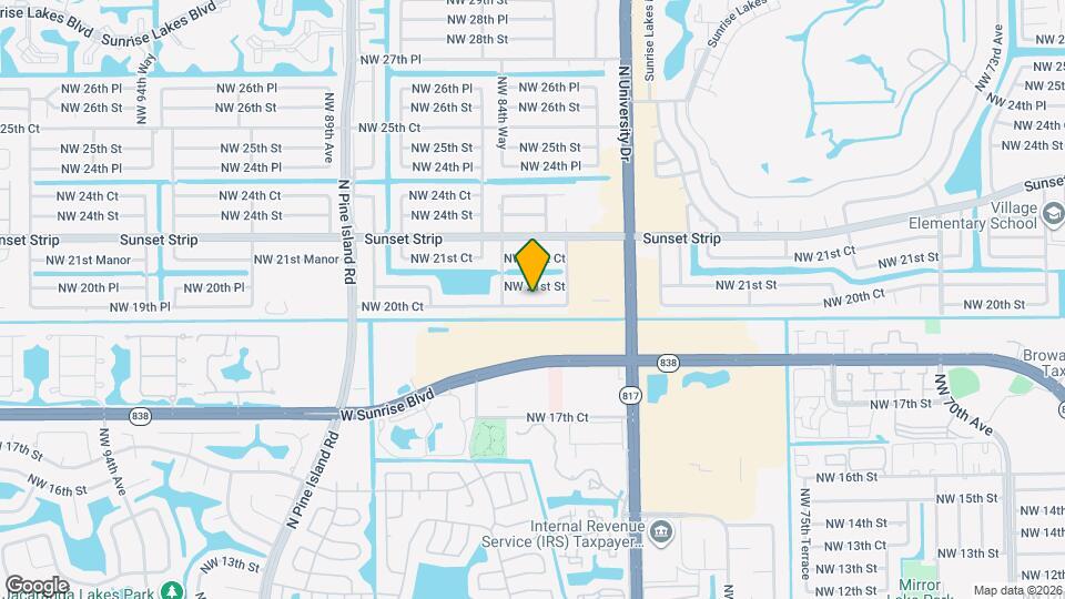 8401 NW 20th Ct Map and Location Details