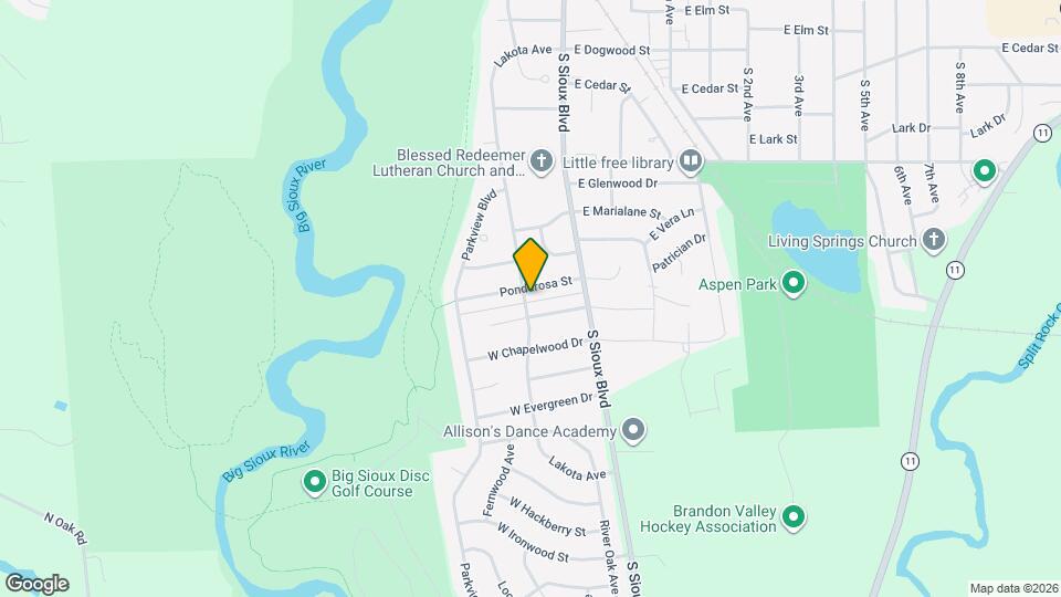 1000 Lakota Ave Map and Location Details