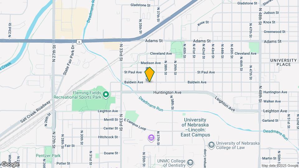 3609 Baldwin Ave Map and Location Details