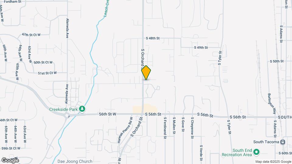 5203 S Orchard St Map and Location Details