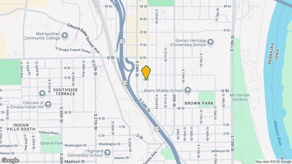 5422 S 23rd St Map and Location Details