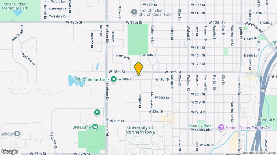 1305 W 19th St Map and Location Details