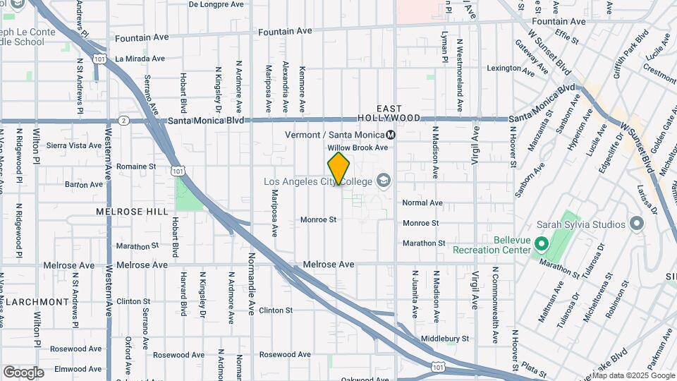 851 N Heliotrope Dr Map and Location Details