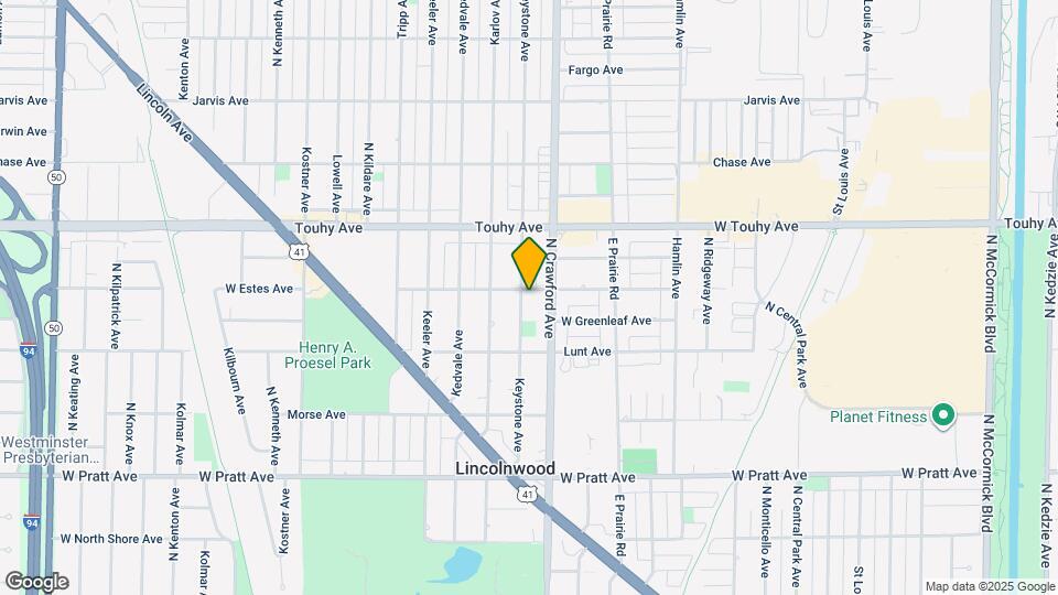 4021 W Estes Ave Map and Location Details