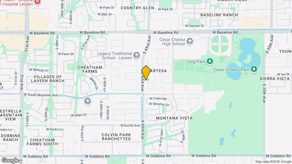 8216 S 42nd Ln Map and Location Details