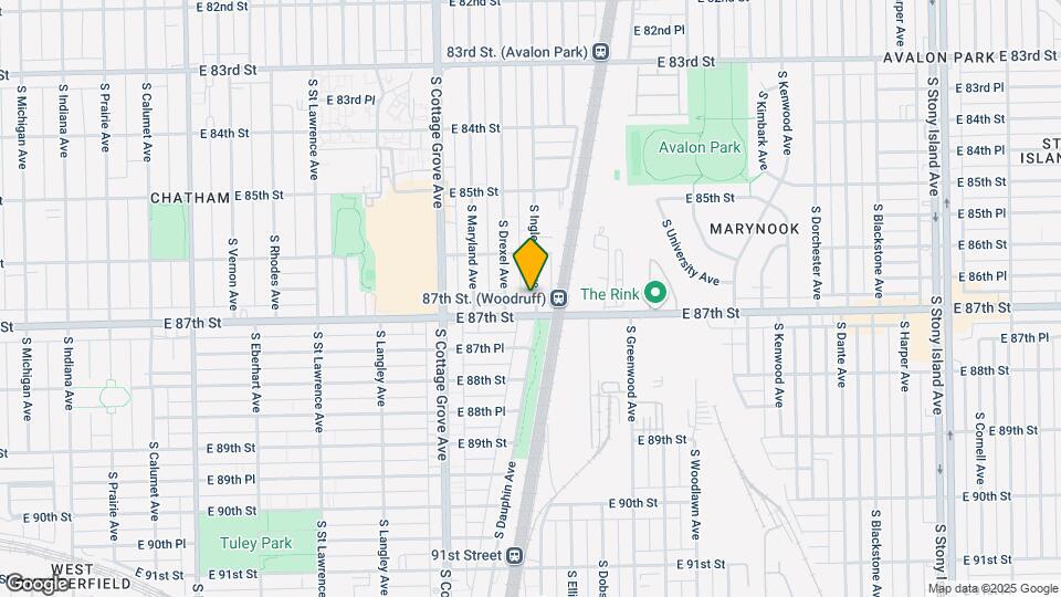 8640 S Ingleside Ave Mapa y Detalles de la Ubicación