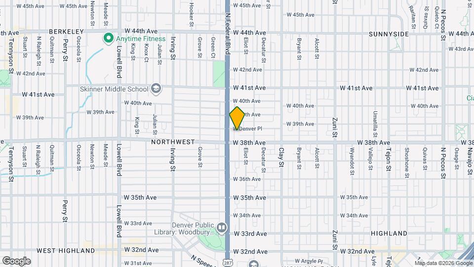 2958 W Denver Pl Mapa y Detalles de la Ubicación