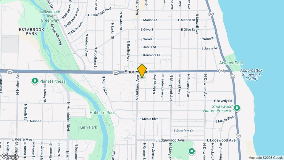 3942 N Oakland Ave Map and Location Details