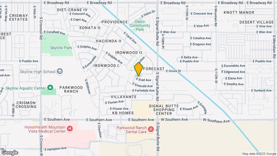 10640 E Enid Ave Map and Location Details