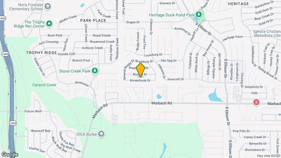 10543 Kinderhook Dr Mapa y Detalles de la Ubicación