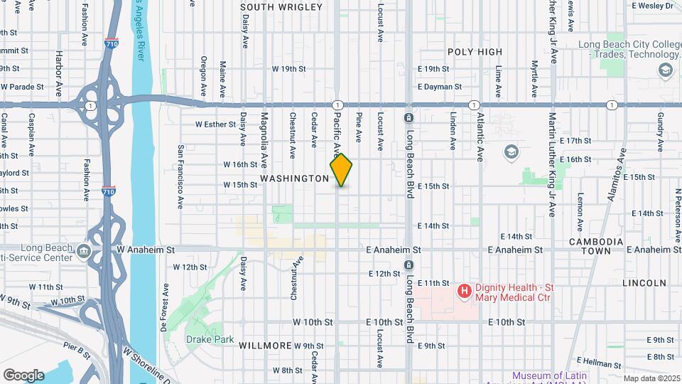 1504 Pacific Ave Map and Location Details