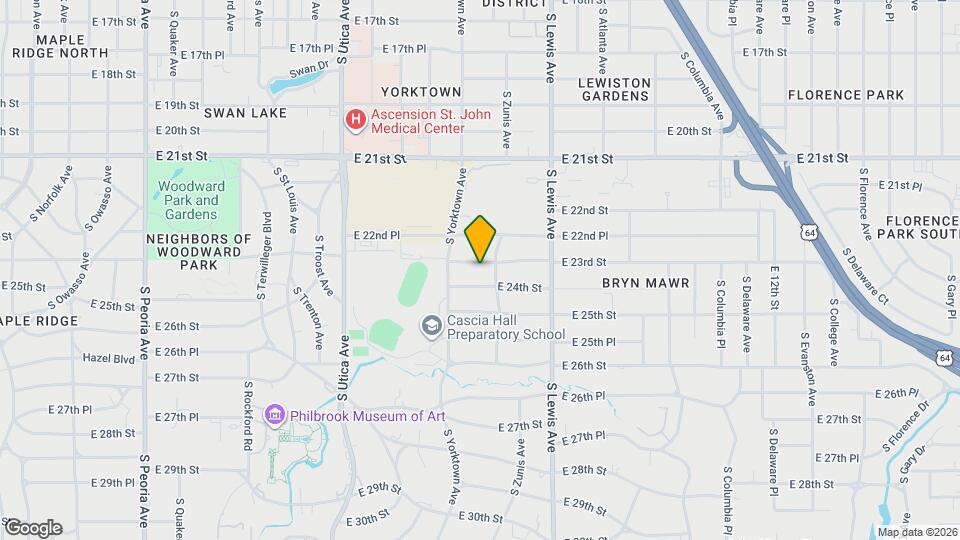 2132 E 23rd St Map and Location Details