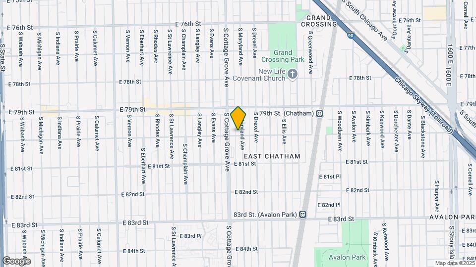 7954 S Maryland Ave Map and Location Details